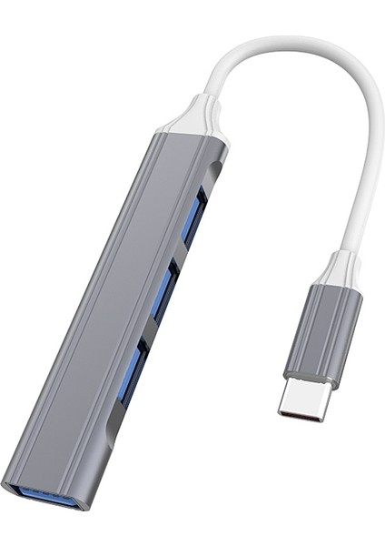 2 Pc Çok Işlevli Genişletilmiş Yerleştirme, Spec: Type-C/usb-C 3.0 (Gri) (Yurt Dışından)