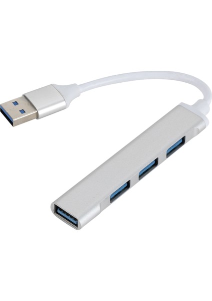 A809 USB 3.0 x 1 USB 2.0 x 3 Ila USB 3.0 Çok Işlevli Ayırıcı Hub Adaptörü (Gümüş) (Yurt Dışından)