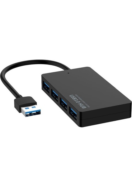 KYTC47 4 Bağlantı Noktası USB Adaptör Kablosu, Renk: Siyah USB 3.0 (Yurt Dışından)