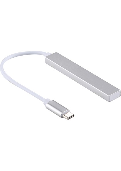 T-818 Tf 3 x USB 3.0-Usb-C / Typ-C Hub Adaptörü (Gümüş) (Yurt Dışından)