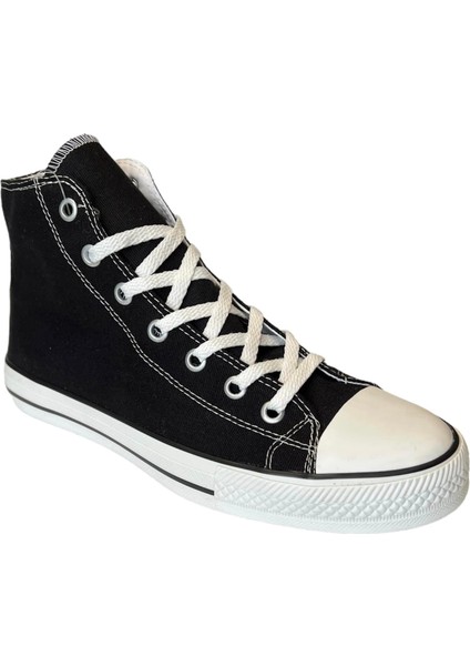 Jump M.p 1841 Siyah Beyaz Converse Hıgh Unıseks Sneaker Ayakkabı