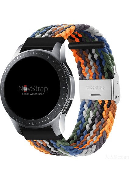 Samsung Gear S3 Frontier-Classic ile Uyumlu Kordon Kayış (22MM) Flexible Elastik Örgü Kayış