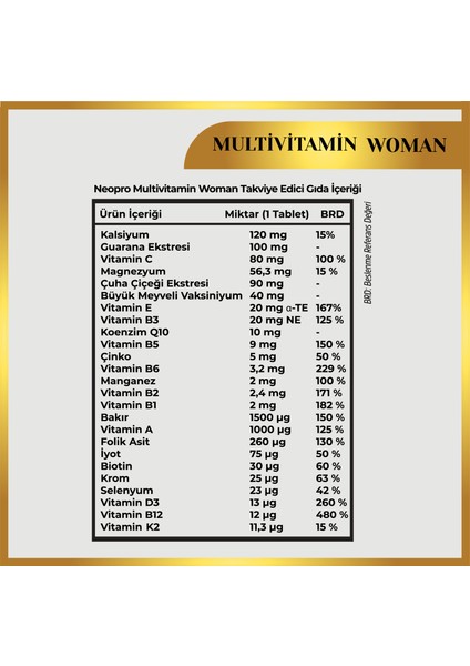 Multivitamin Women 30 Tablet