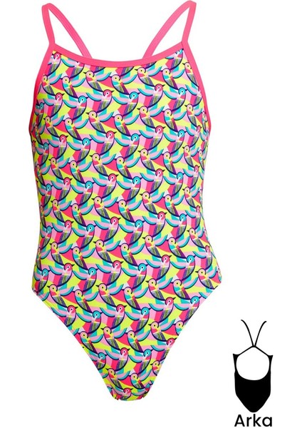 Girl's Single Strap One Piece Bye Birdie