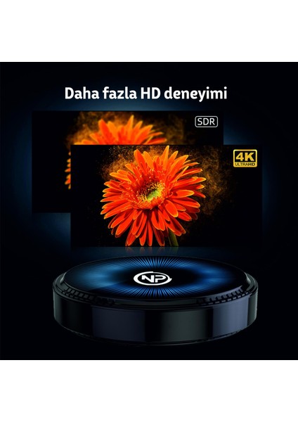 Npo Hk1 Rbox W2 4gb Ram 64GB Dahili Hafıza 4K Ultra HD Android TV Box