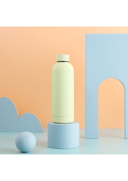500ML Paslanmaz Çelik Termos - Sarı (Yurt Dışından)