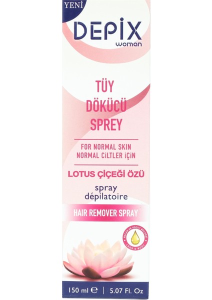 Kadın Tüy Dökücü Sprey - Lotus Çiçeği Özü ( 150 ML )