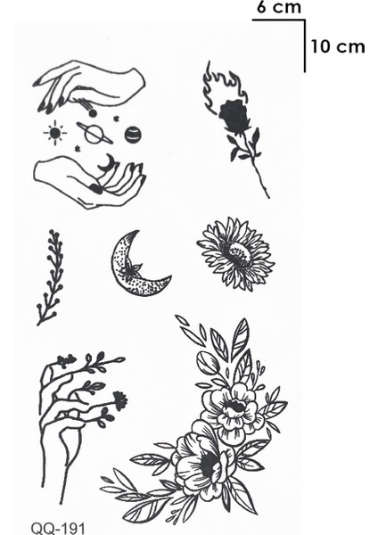 Minimal Magic Tattoo Geçici Dövme