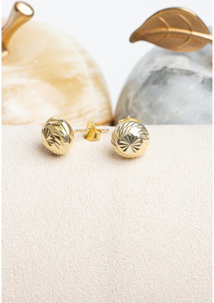 Kadın 925 Ayar Gümüş Top Küpe modelleri