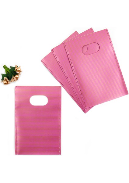 Hediyelik Lüx El Geçme Poşet 50'li 13 x 20 cm Pembe