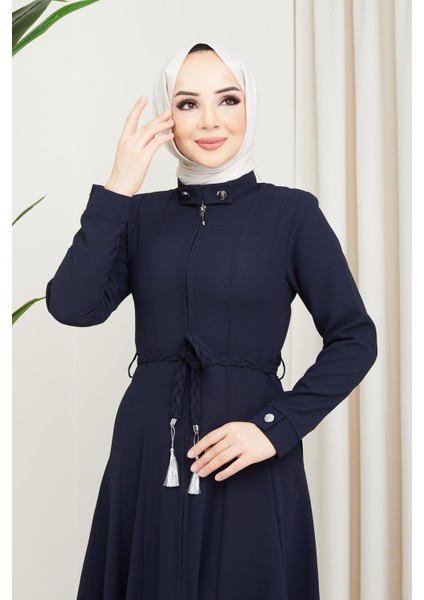 Pileli Mevlana Ferace Lacivert modelleri