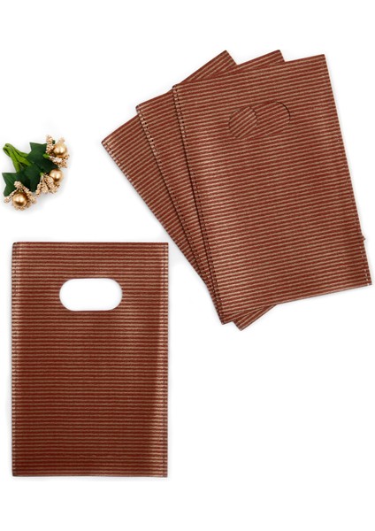 Hediyelik Lüx El Geçme Poşet 50'li 13 x 20 cm Bordo