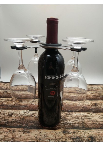 Şişeler Için Bardak Tutacağı Şık Pratik Orjinal-Wine Glass Holder