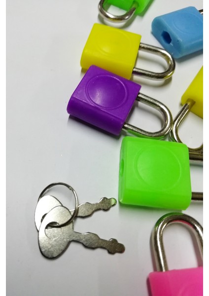 Asma Kilit Düz Küçük Karışık Renk 10 Adet fiyatları