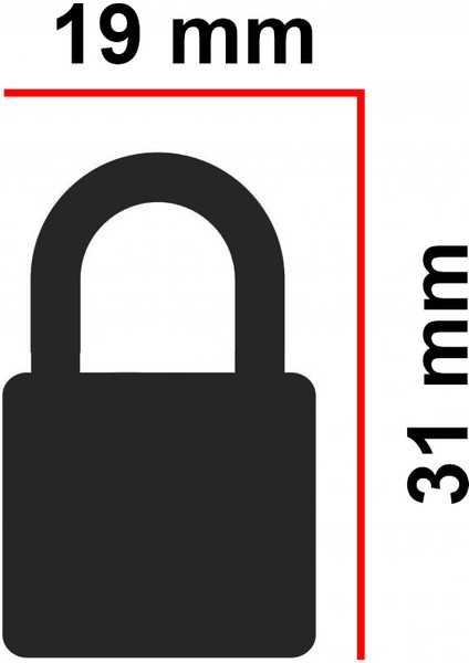 Asma Kilit Düz Küçük Karışık Renk 10 Adet modelleri