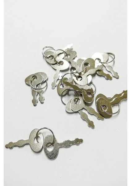 Asma Kilit Düz Küçük Karışık Renk 10 Adet fırsatları