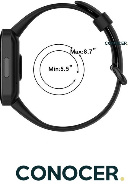 Xiaomi Redmi Watch 2 Lite Uyumlu Kordon Akıllı Saat Bileklik Kordonu Silikon Kayış