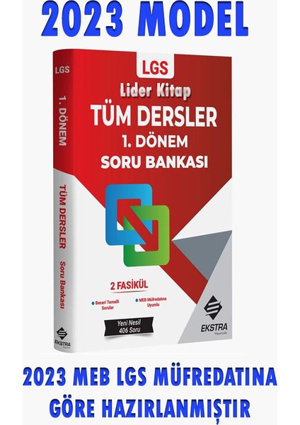 2023 Model 8.sınıf 1.dönem Lgs Tüm Dersler Soru Bankası - 2023 Lgs Güncel ve Yeni Nesil Sorular