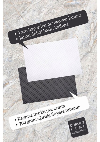 Modern Dijital Baskı Kahverengi V For Vendetta Paspas- Kapı Önü Paspası