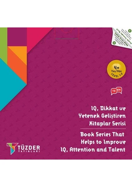 TÜZDER Yayınları 4+ Yaş 6'lı Set / Iq Dikkat ve Yetenek Geliştiren Kitaplar Serisi