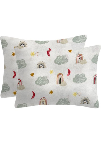 Flanel ( Pazen ) Fermuarlı Bebek Yastık Kılıfı | 35X45 ( 2 Adet )