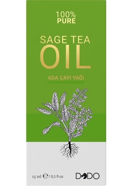 %100 Saf Ada Çayı Yağı 15 ml (3 Başlıklı Özel Kutu)