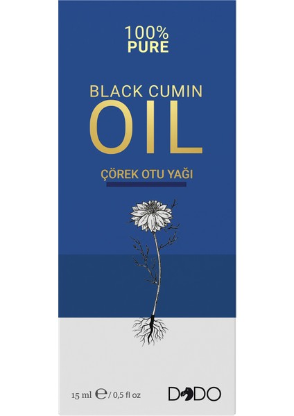 %100 Saf Çörek Otu Yağı 15 ml (3 Başlıklı Özel Kutu)