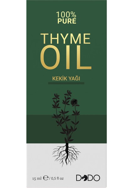 %100 Saf Kekik Yağı 15 ml (3 Başlıklı Özel Kutu)