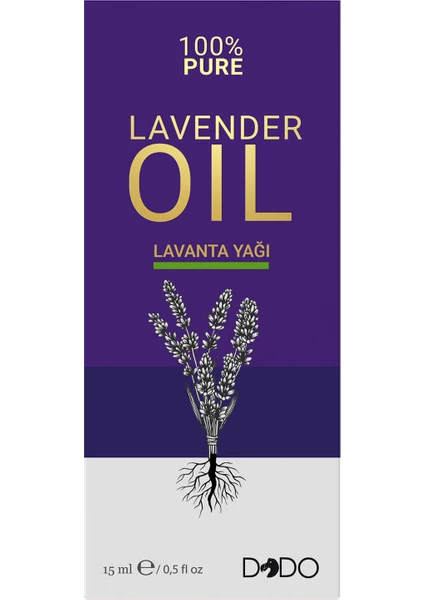 %100 Saf Lavanta Yağı 15 ml (3 Başlıklı Özel Kutu)