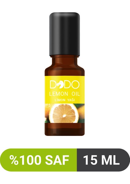 %100 Saf Limon Yağı 15 ml (3 Başlıklı Özel Kutu)