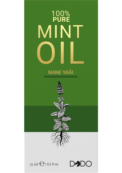 %100 Saf Nane Yağı 15 ml (3 Başlıklı Özel Kutu)