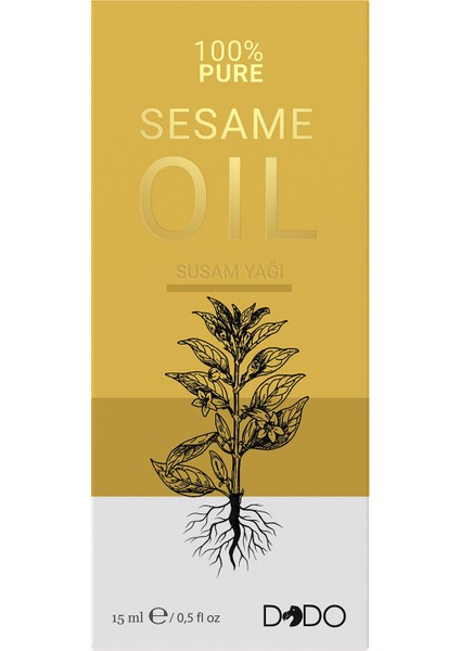 %100 Saf Susam Yağı 15 ml (3 Başlıklı Özel Kutu)