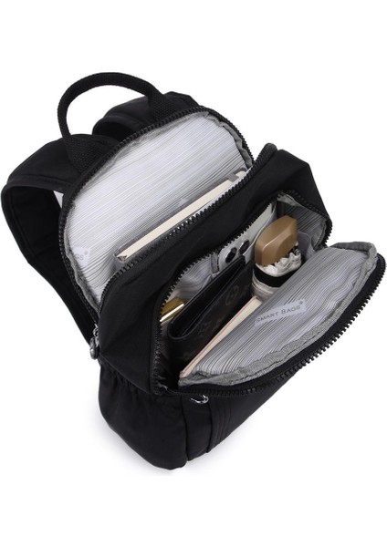 Küçük Boy Krinkıl Kumaş Kadın Sırt Çantası BC 3179 - Açık Kahve indirimleri