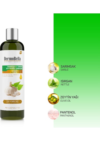 Sarımsak Isırgan Zeytinyağlı Şampuan 700 Ml modelleri