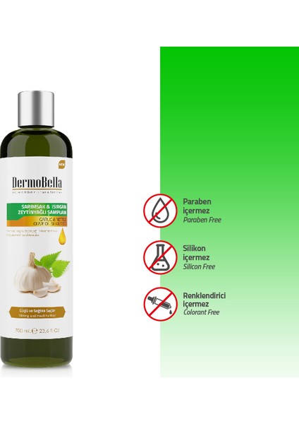 Sarımsak Isırgan Zeytinyağlı Şampuan 700 Ml indirimleri