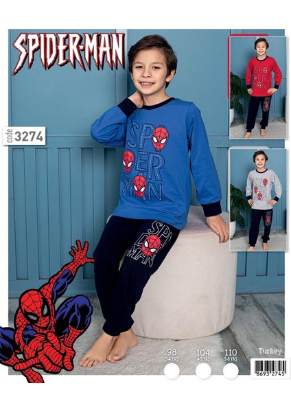 Erkek Çocuk Pijama Takım 3273 Gri
