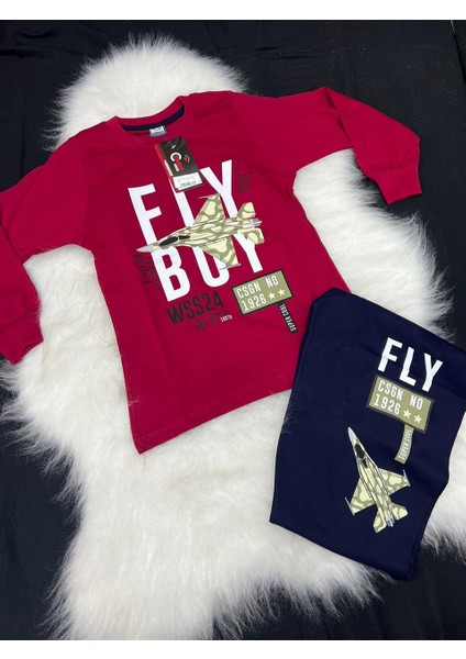 Erkek Çocuk Pijama Takım 3270 Bordo
