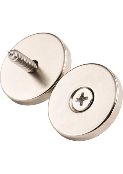 Çap: 25 x 10,55 x Kalınlık:5 mm Havşa Delikli Neodyum Mıknatıs