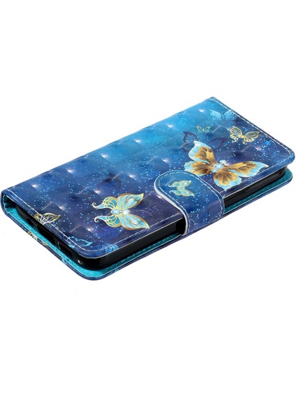 Samsung Galaxy A14 5g Için 3D Desen Baskı Telefon Kılıfı Scratch Pu Deri Deri Cüzdan Flip Kapak Standı Kayış (Yurt Dışından)