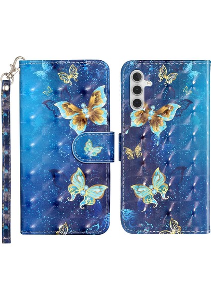 Samsung Galaxy A14 5g Için 3D Desen Baskı Telefon Kılıfı Scratch Pu Deri Deri Cüzdan Flip Kapak Standı Kayış (Yurt Dışından) fiyatları