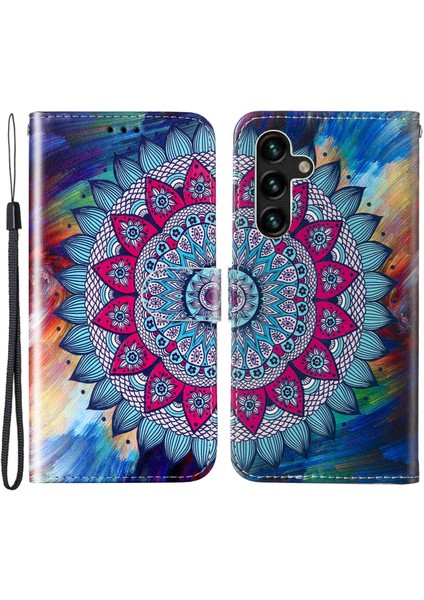 Samsung Galaxy A04S Için 4g (164.7 x 76.7 x 9.1 Mm) Desen Kabartmalı Telefon Kılıfı Pu Deri Deri Tpu Cüzdan Kılıfı Stand / El Kayışı (Yurt Dışından) fiyatları