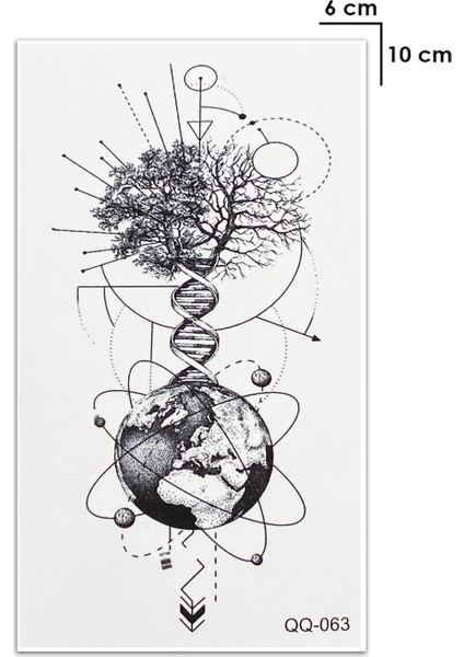 Dna Evren Soyağacı Geçici Dövme Tatto