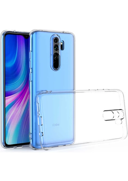 Xiaomi Redmi Note 8 Pro Kamera Korumalı Şeffaf Kılıf + Ekran Koruyucu