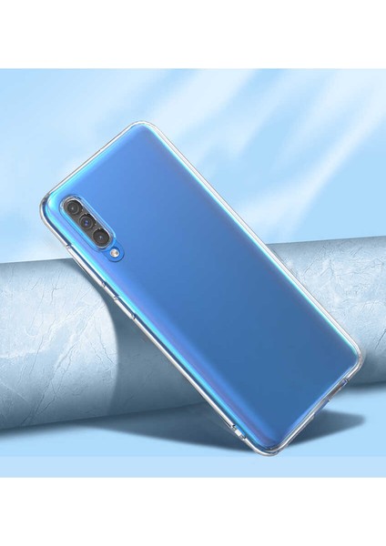 Samsung Galaxy A50 Kamera Korumalı Şeffaf Kılıf + Ekran Koruyucu