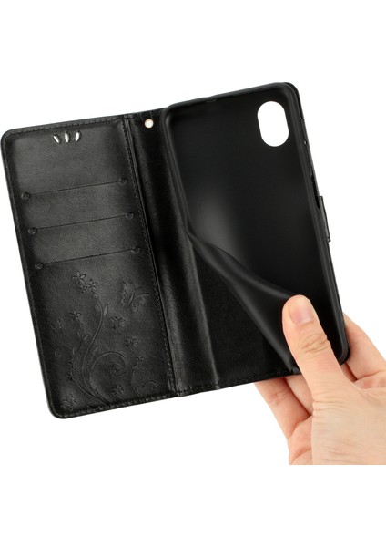 Samsung Galaxy A23E Için Baskı Çiçek Kelebek Telefon Kapağı Pu Deri Şok Geçirmez Cüzdan Stand Kılıfı (Yurt Dışından) modelleri