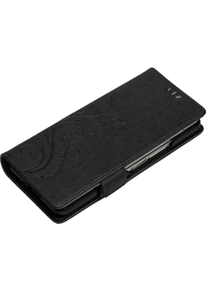 Samsung Galaxy Z Fold4 Için 5g Pu Deri Cüzdan Kılıfı Çiçek Kelebekleri Manyetik Kapatma Kitabı Stand Folio Telefon Kapağı (Yurt Dışından)