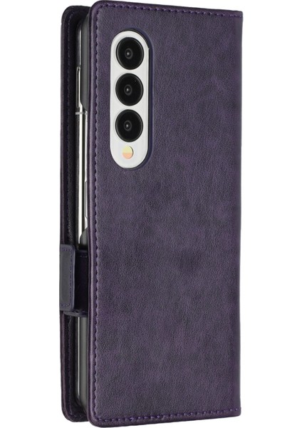 Samsung Galaxy Z Fold4 Için 5g Pu Deri Cüzdan Kılıfı Çiçek Kelebekleri Manyetik Kapatma Kitabı Stand Folio Telefon Kapağı (Yurt Dışından) indirimleri