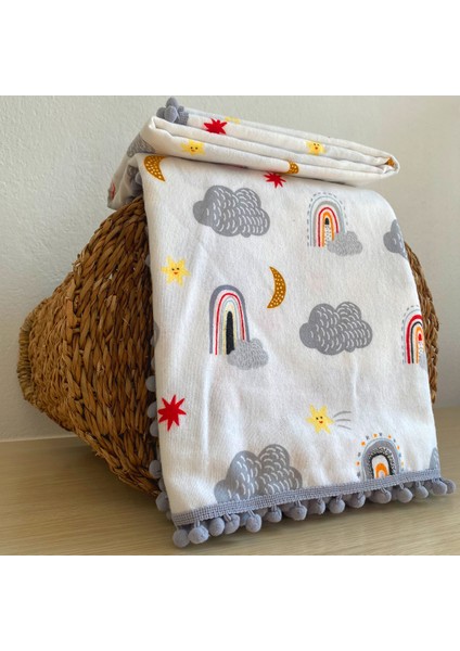 Flanel ( Pazen ) Bebek Battaniyesi 100X115 | Çift Taraflı