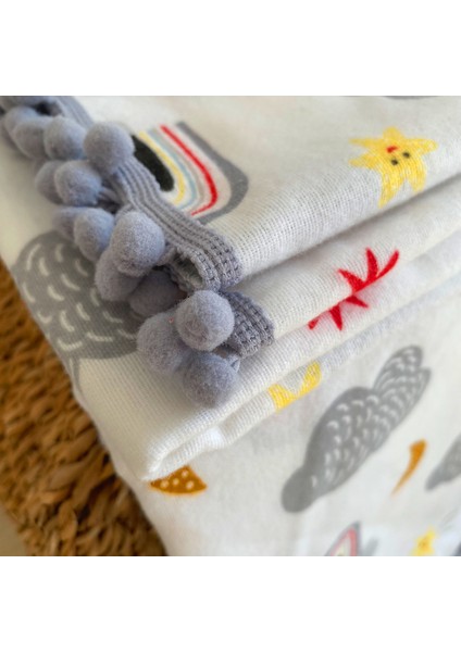 Flanel ( Pazen ) Bebek Battaniyesi 100X115 | Çift Taraflı