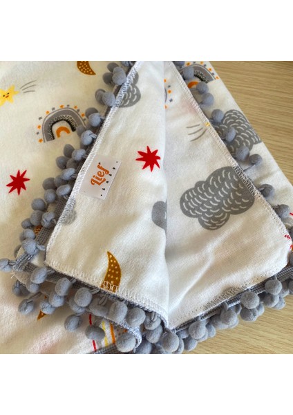 Flanel ( Pazen ) Bebek Battaniyesi 100X115 | Çift Taraflı